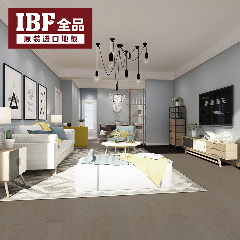 1139010787  Velvet Soft Grey Oak Floor  天鵝絨柔灰色橡木地板